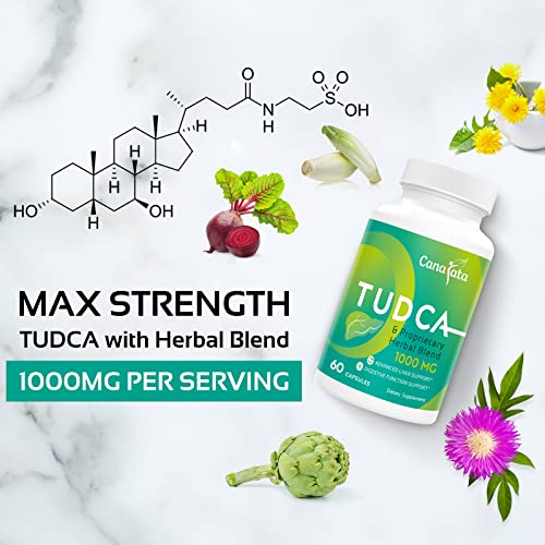 Foto 4 pulgar | Suplementos Canarata Tudca Liver Support 1000 mg 60 Cápsulas - Venta Internacional