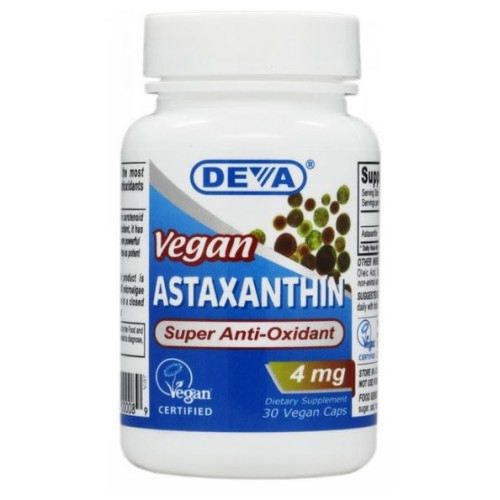 Foto 2 pulgar | Suplemento Deva Vitaminas Veganas Astaxantina 4 mg 30 Cápsulas - Venta Internacional