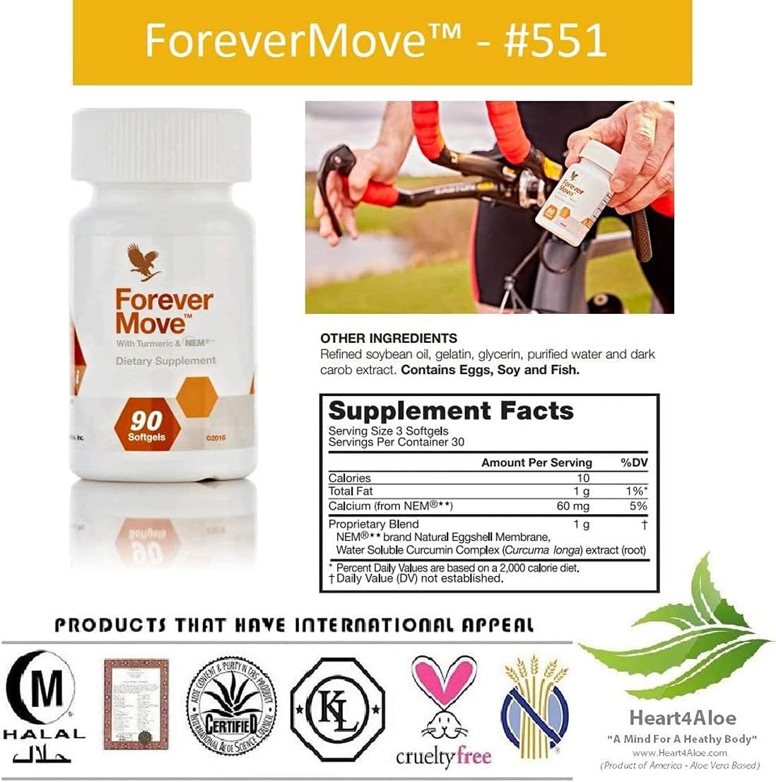 Foto 4 pulgar | Suplemento Natural Forever Living Forever Move