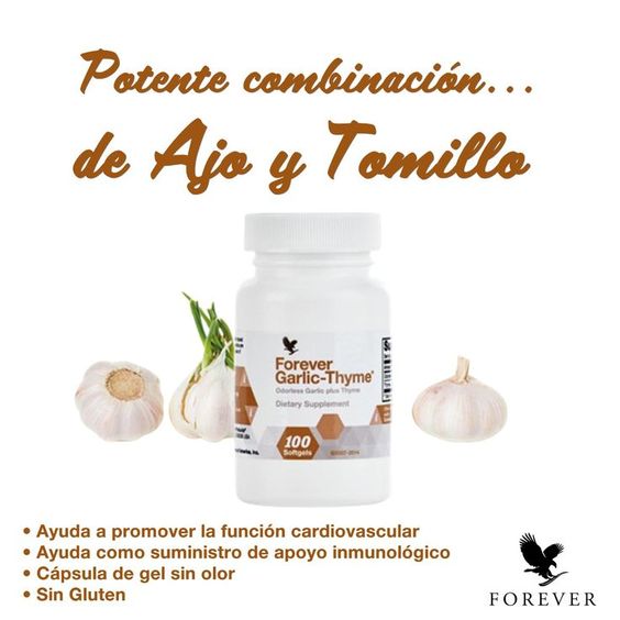 Foto 3 pulgar | Suplemento Natural Forever Living Garlic Thyme