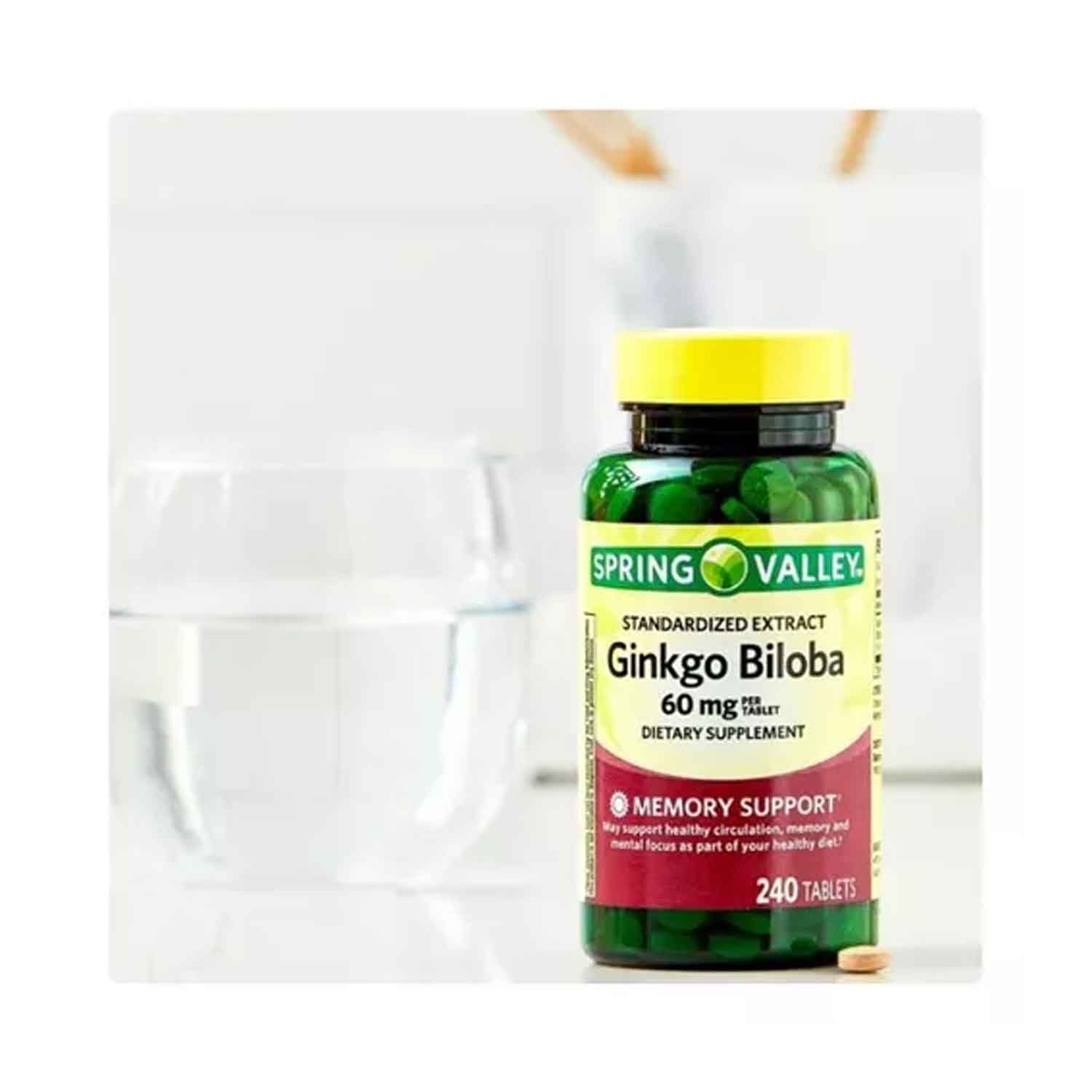 Foto 4 pulgar | Ginkgo Biloba 60 Mg Spring Valley 240 Cápsulas