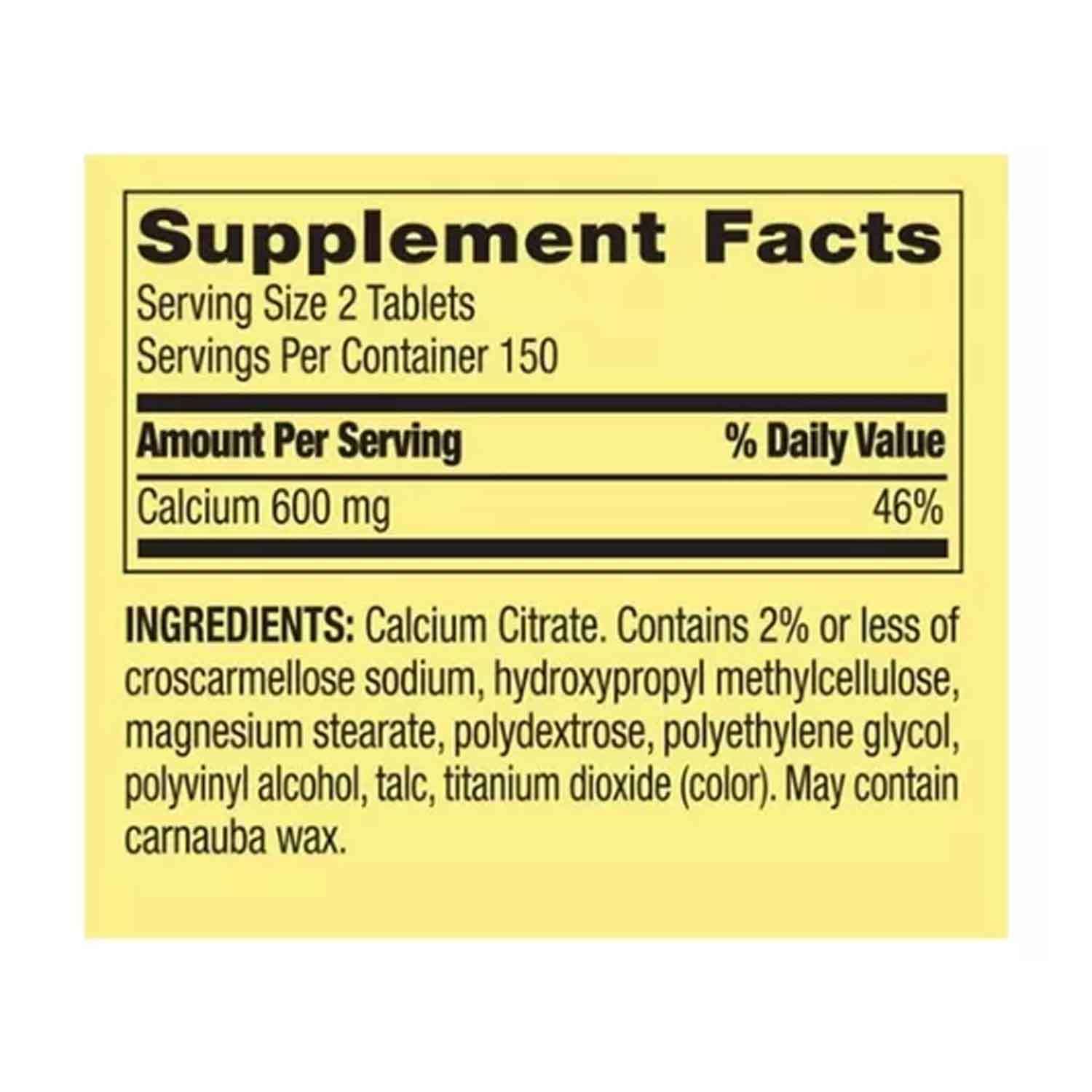 Foto 3 pulgar | Calcio 600 mg Spring Valley 300 Tabletas Citrato Premium Neutro