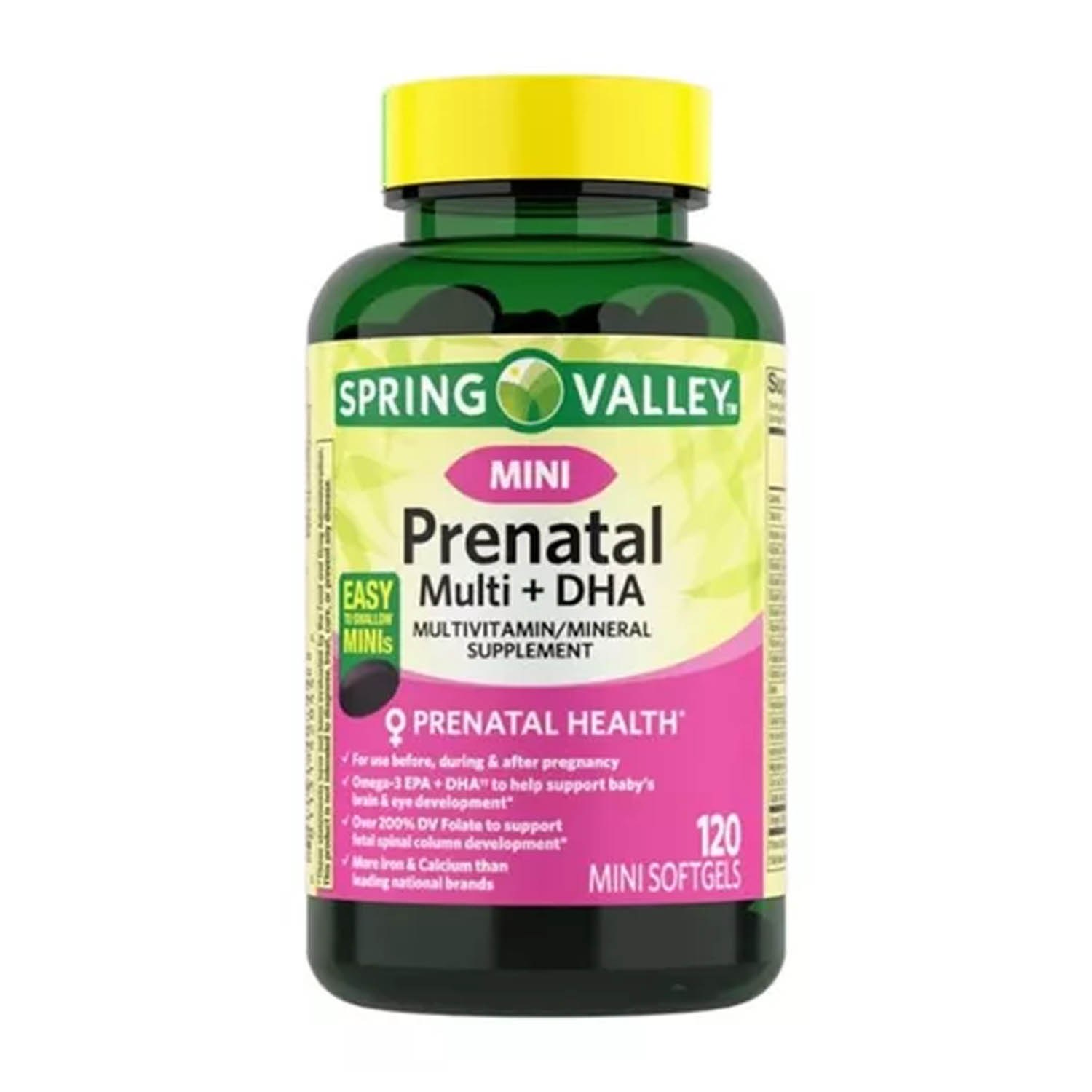 Foto 2 pulgar | Multivitamínico Prenatal + Dha Spring Valley  120 Softgels + Zinc