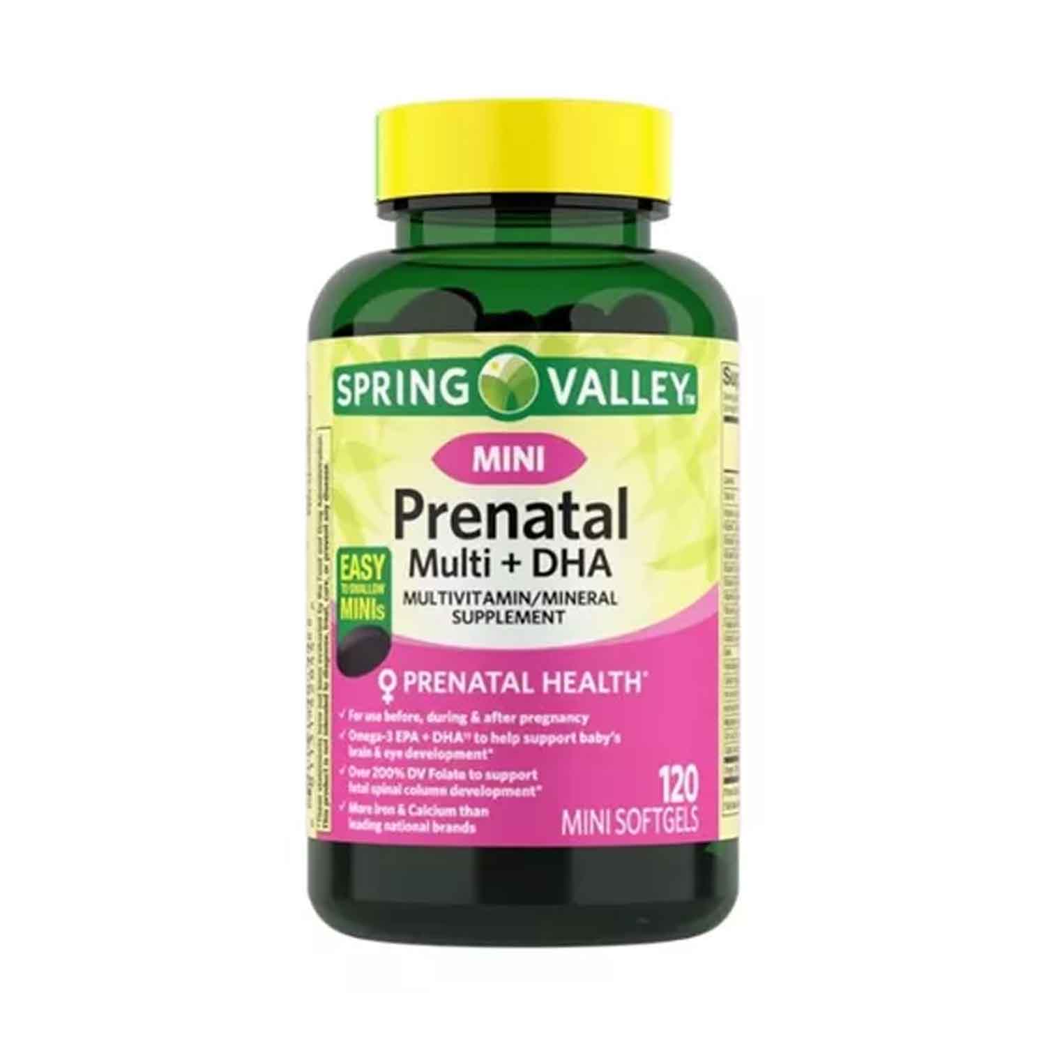 Foto 5 pulgar | Multivitamínico Prenatal + Dha Spring Valley  120 Softgels + Zinc