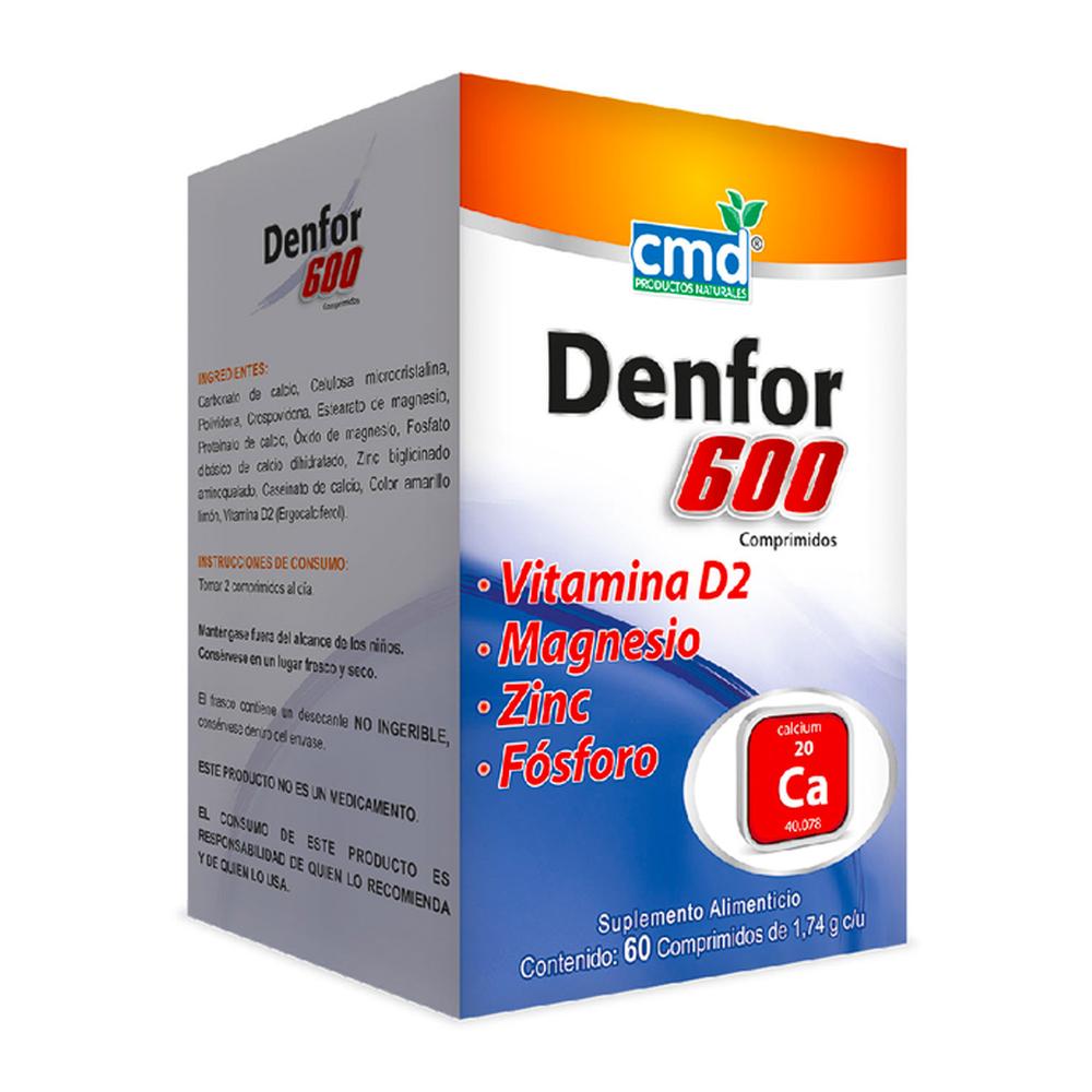 Foto 4 pulgar | Suplemento Denfor 600 60 Comprimidos