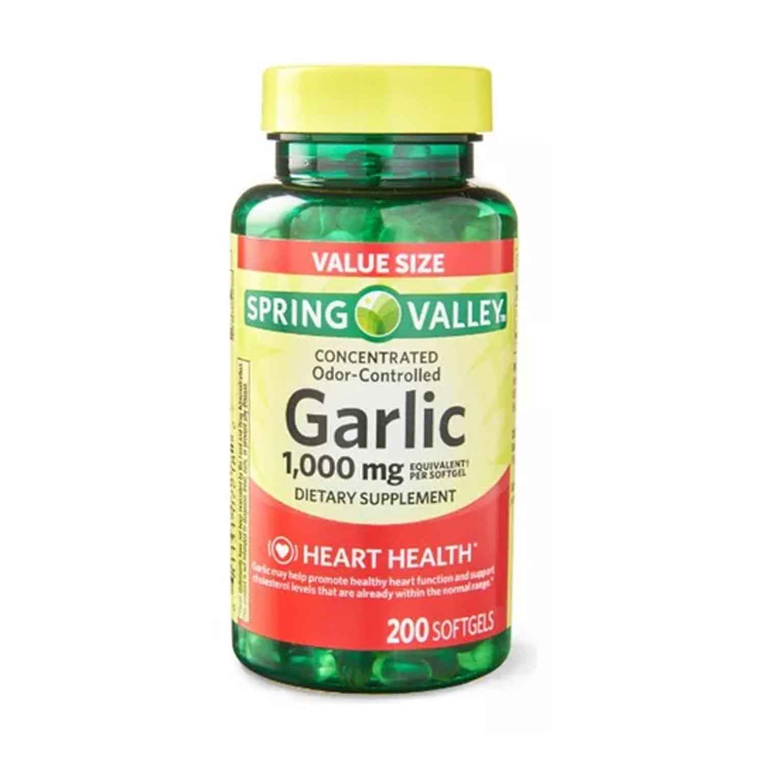 Foto 2 pulgar | Extracto de Ajo 100mg Spring Valley 200 Softgels Garlic