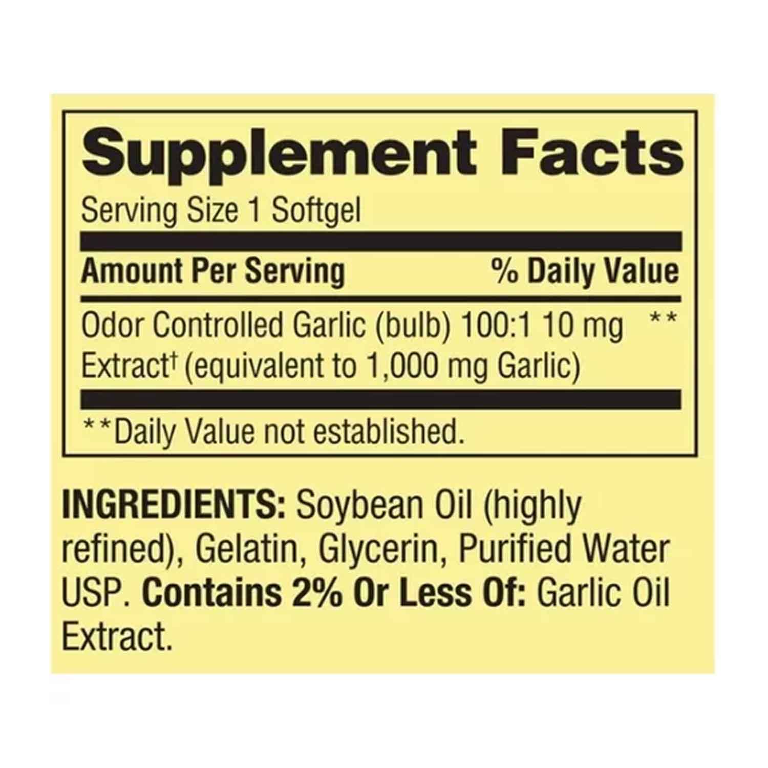 Foto 3 pulgar | Extracto de Ajo 100mg Spring Valley 200 Softgels Garlic