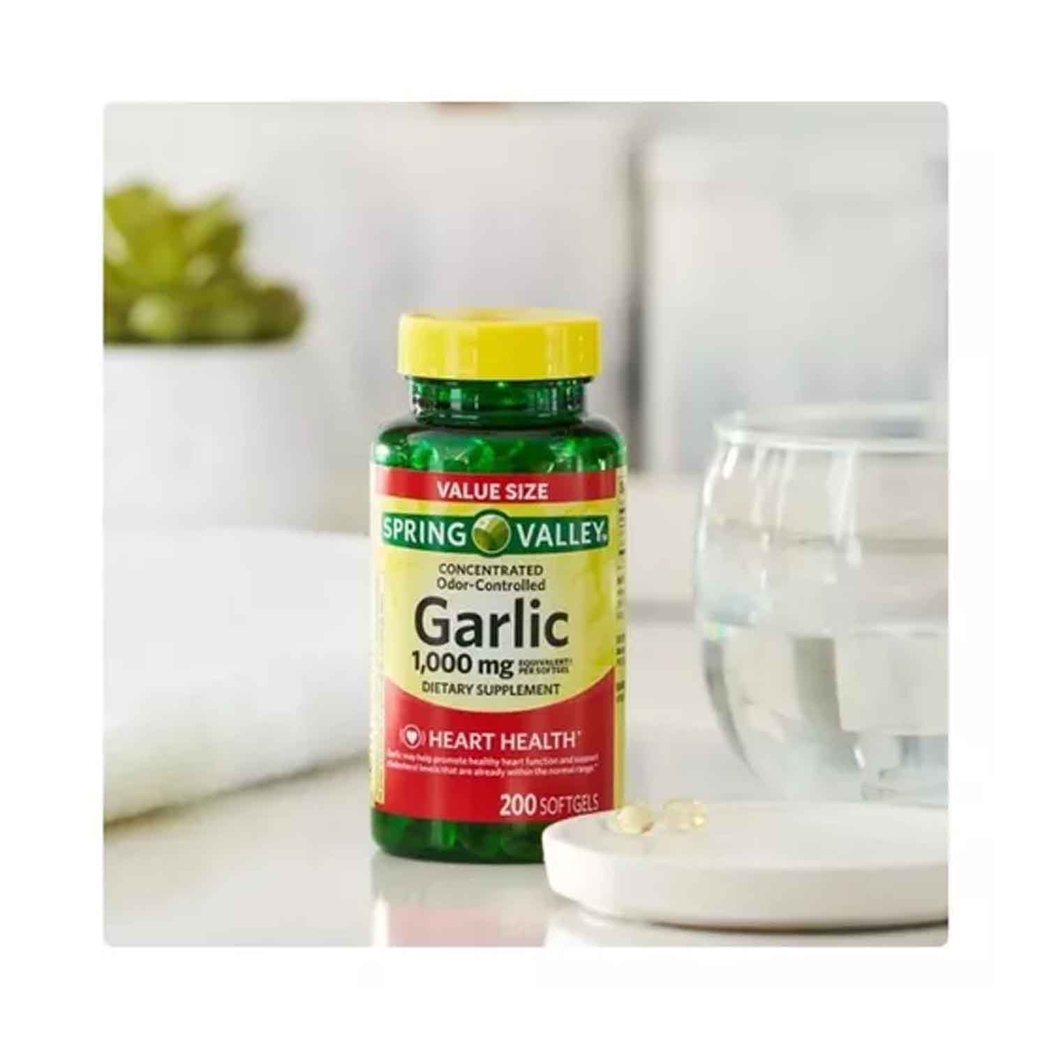 Foto 4 pulgar | Extracto de Ajo 100mg Spring Valley 200 Softgels Garlic