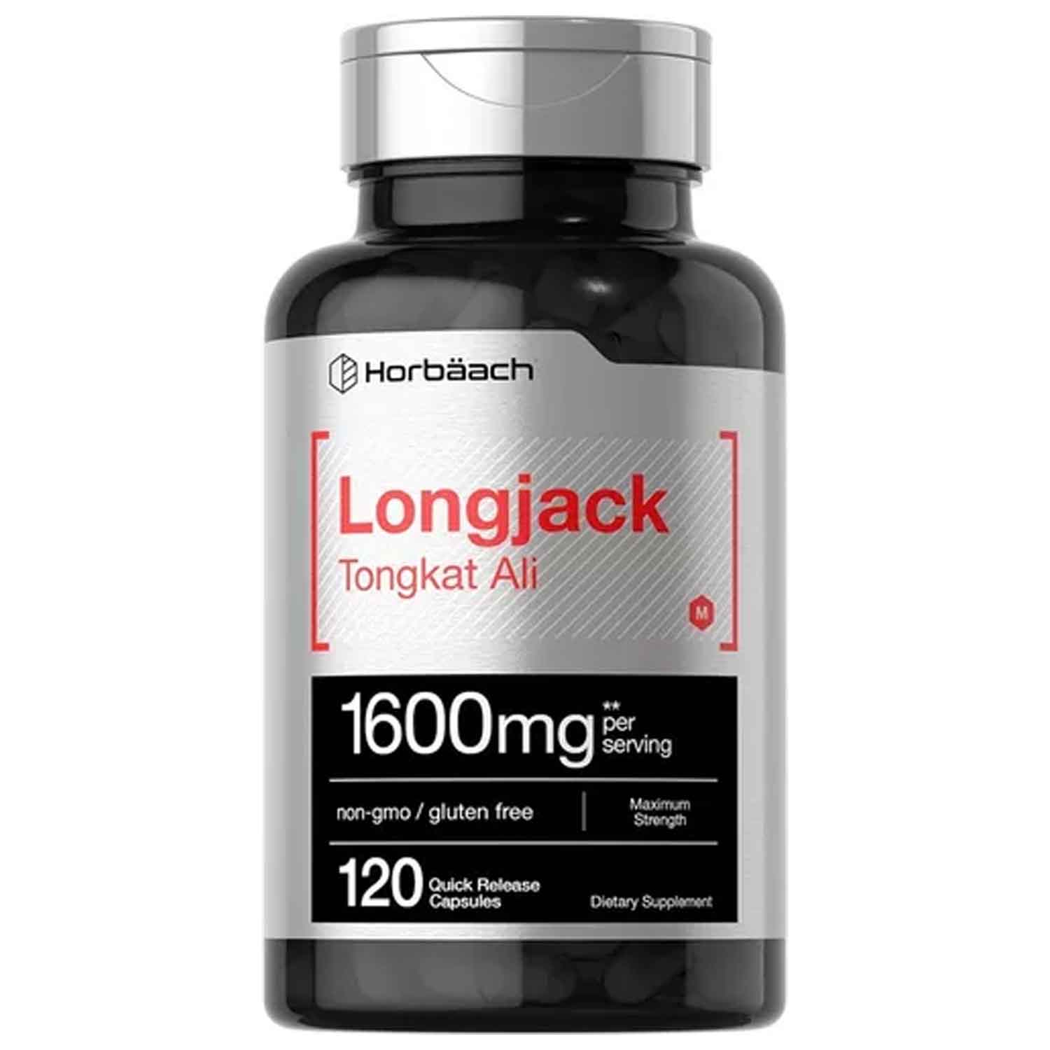 Longjack Tongkat Ali 1600mg Horbaach 120 Cápsulas $499