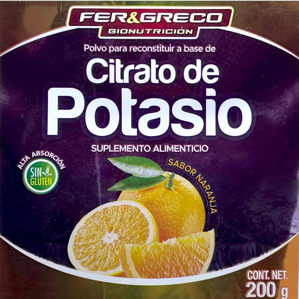Foto 5 pulgar | Citrato de Potasio Fer y Greco Naranja 200 g