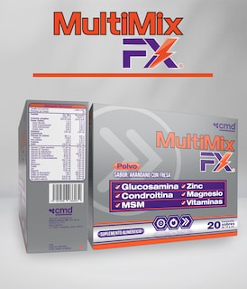 Foto 4 | Multimix Fx CMD Laboratorio Vitaminas Y Minerales 20 Sobres