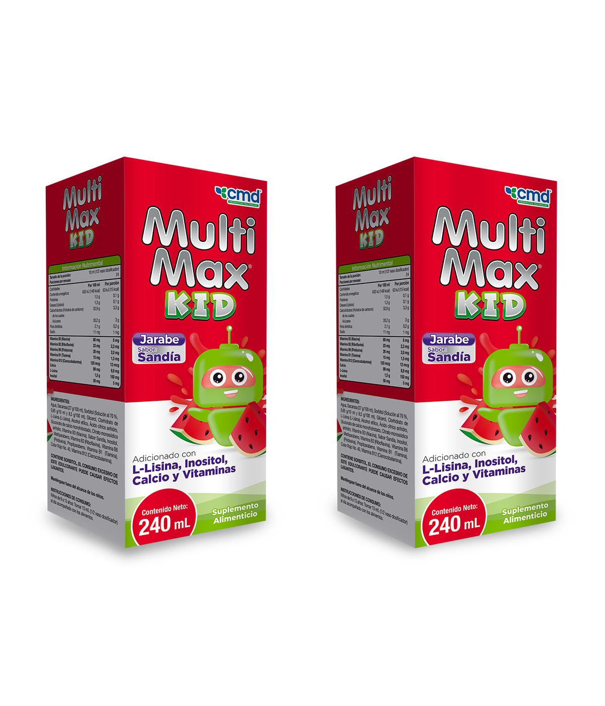 Foto 2 pulgar | Multimax Kid CMD Laboratorio Licina Inositol y Complejo B con Jarabe 240 ml