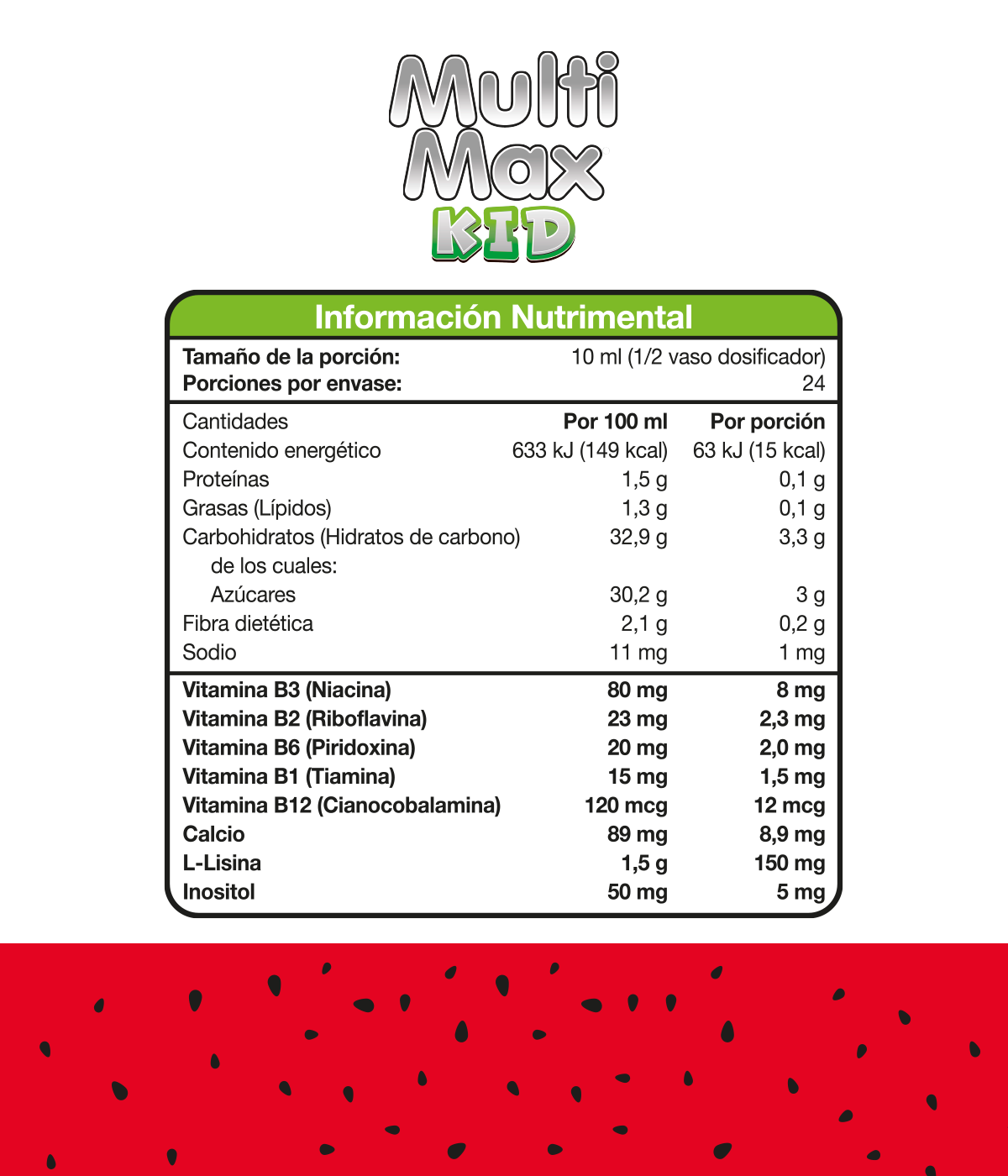 Foto 3 pulgar | Multimax Kid CMD Laboratorio Licina Inositol y Complejo B con Jarabe 240 ml