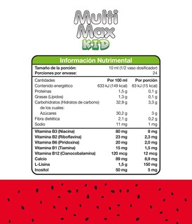 Foto 2 | Multimax Kid CMD Laboratorio Licina Inositol y Complejo B con Jarabe 240 ml