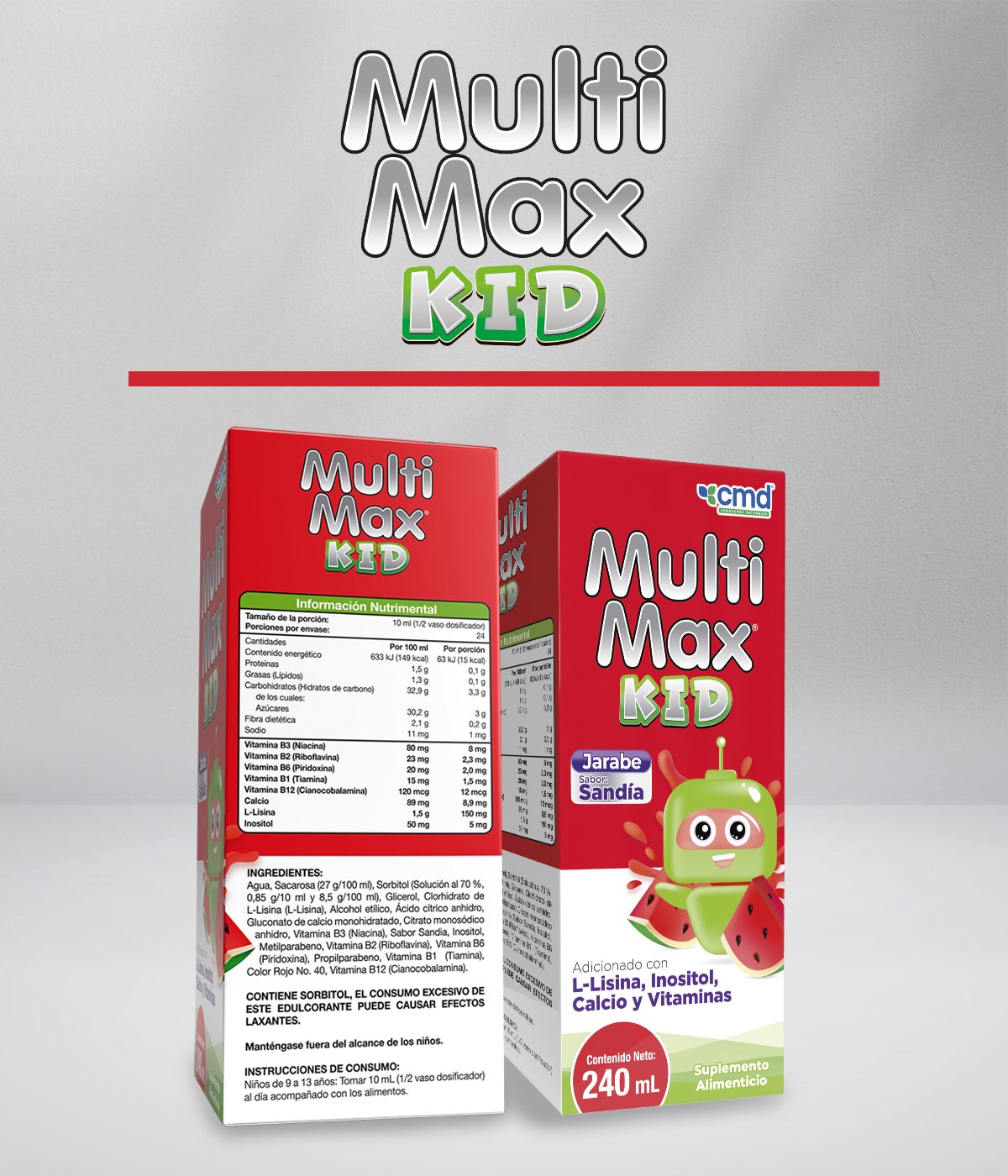 Foto 5 pulgar | Multimax Kid CMD Laboratorio Licina Inositol y Complejo B con Jarabe 240 ml