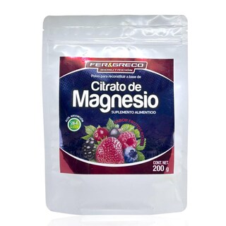 Foto 1 | Citrato de Magnesio Fer y Greco Frutos Rojos 200 g