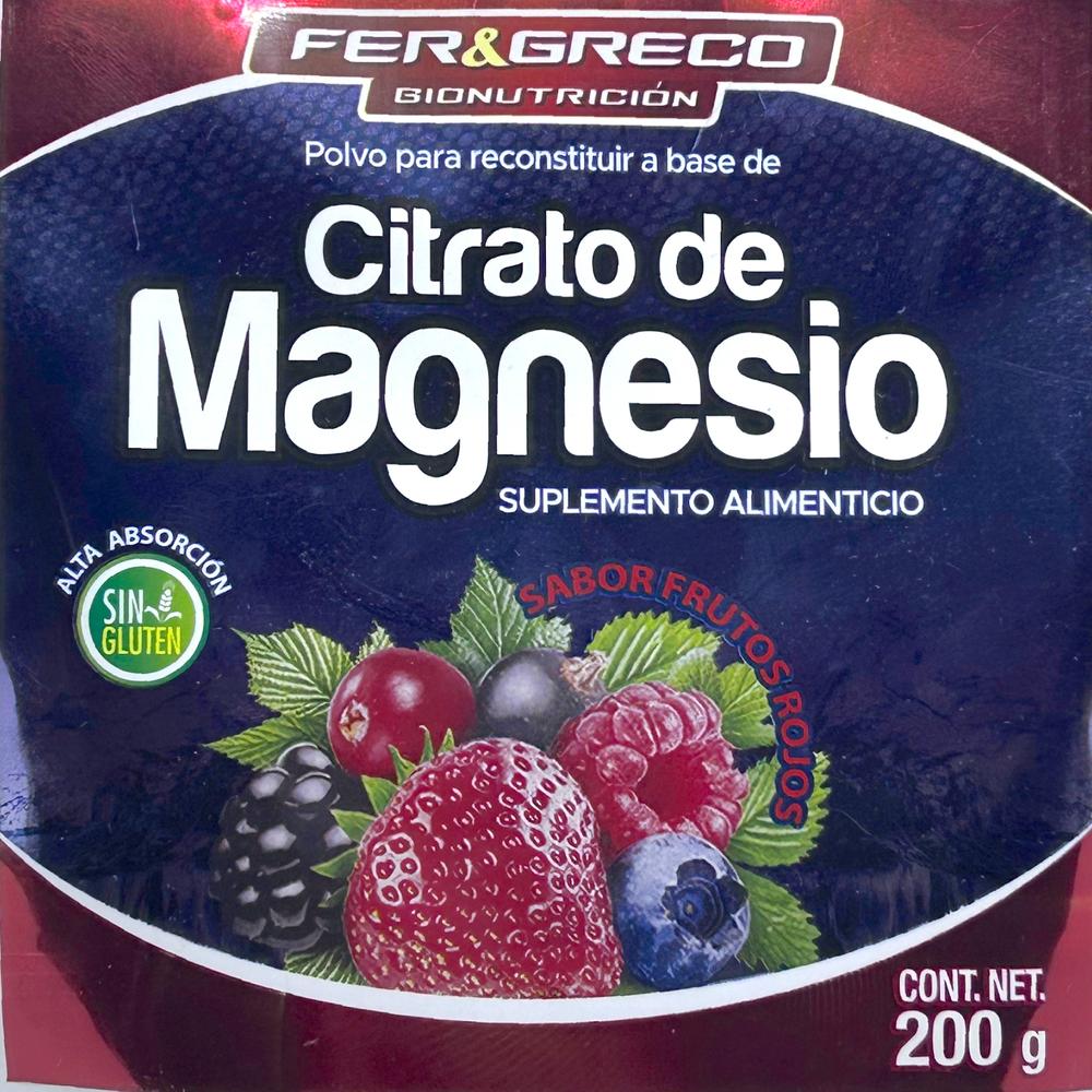 Foto 5 pulgar | Citrato de Magnesio Fer y Greco Frutos Rojos 200 g