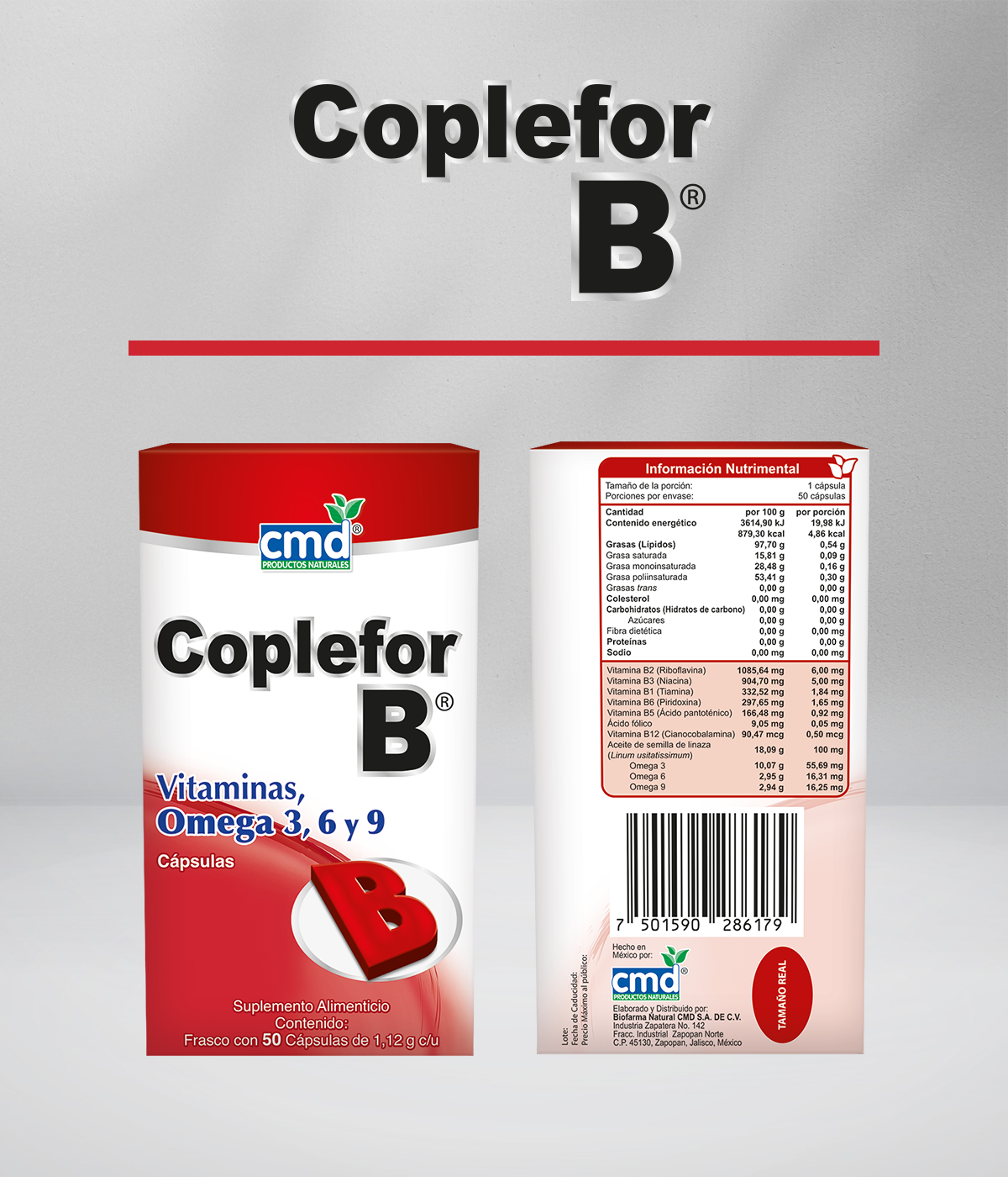 Foto 5 pulgar | Coplefor B Duo Omega 3/6 Y 9 Complejo B Con 50 Cápsulas