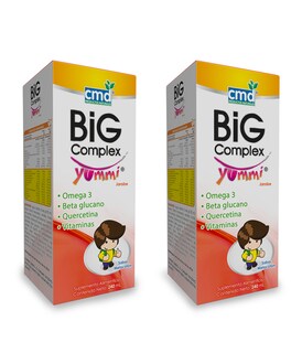 Foto 1 | Big Complex Yummi Duo Omega 3 Beta Glucano Quercetina Y Vitaminas Jarabe Infantil con 240 Ml Sabor Durazno