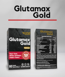 Foto 4 | Glutamax Gold Dúo Vitaminas Minerales Omega 3 Aminoácidos Con 60 Tabletas