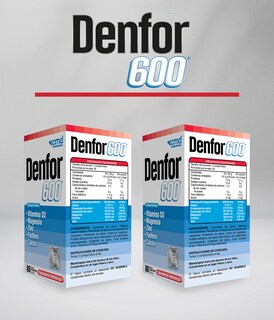 Foto 4 | Denfor 600 Dúo Vitamina D2 Magnesio Zinc Y Fósforo Con 60 Comprimidos