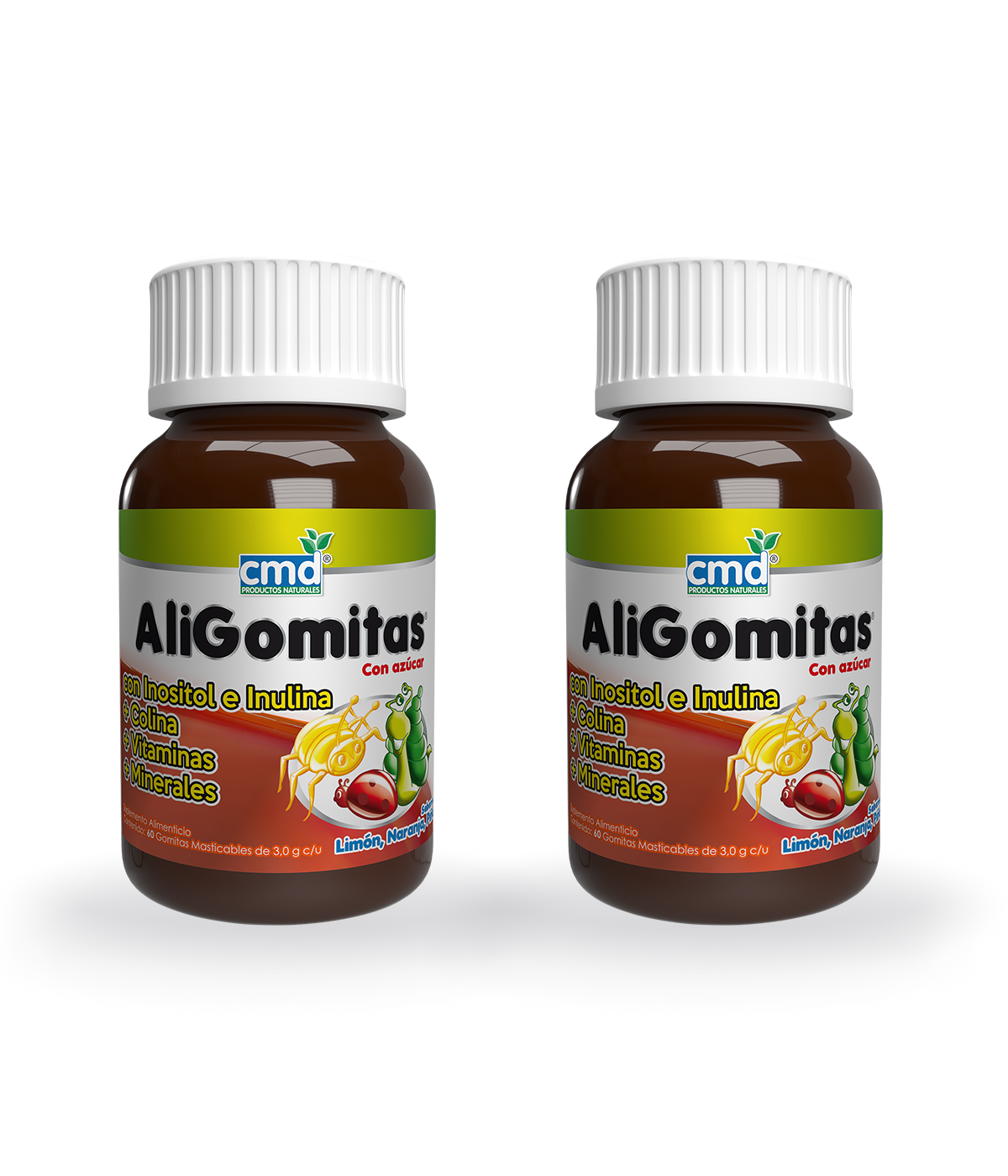Foto 2 pulgar | Aligomitas Dúo Vitaminas Y Minerales con 60 Gomitas Masticables Sabor Limón Naranja y Piña para Niños