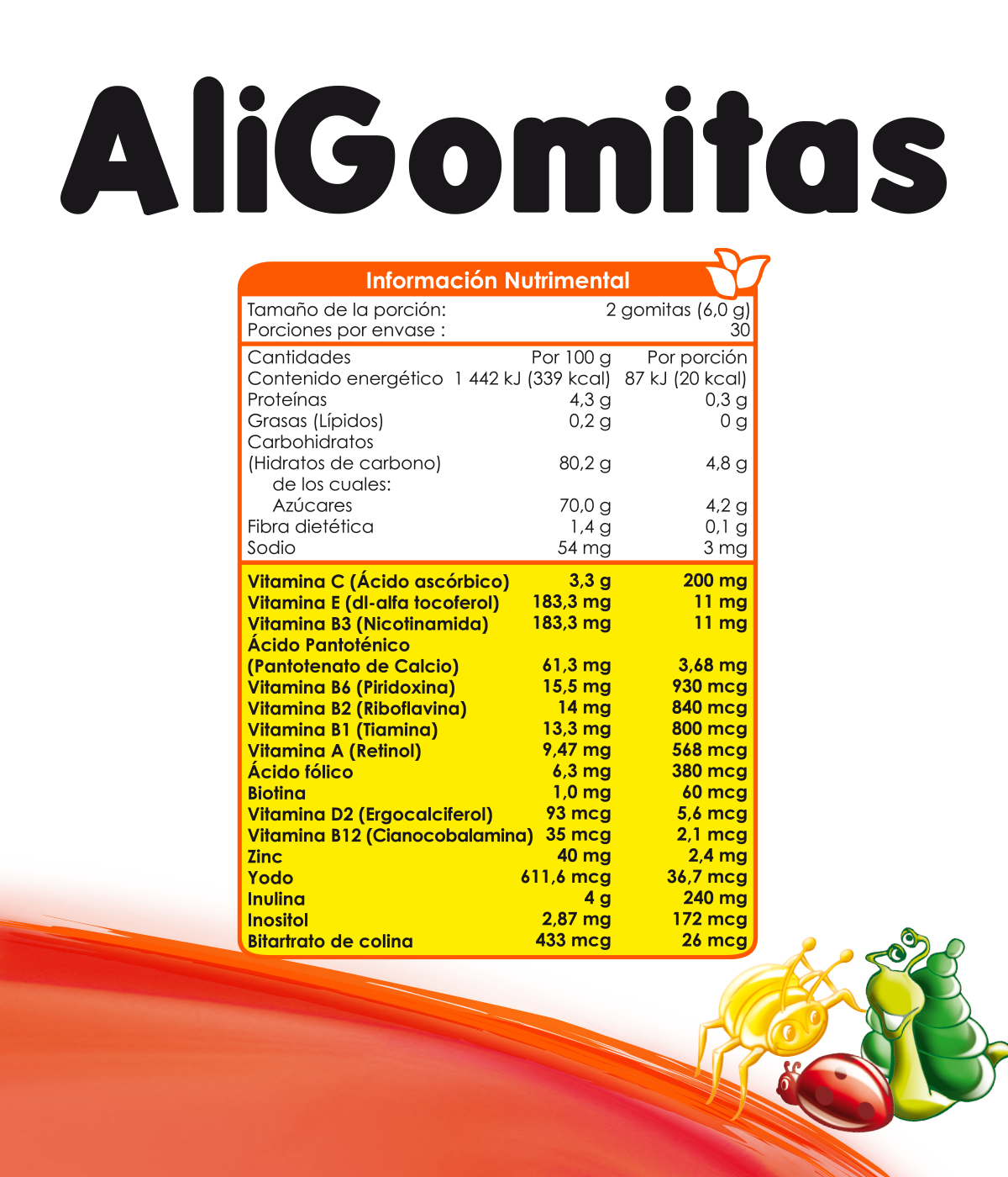 Foto 3 pulgar | Aligomitas Dúo Vitaminas Y Minerales con 60 Gomitas Masticables Sabor Limón Naranja y Piña para Niños