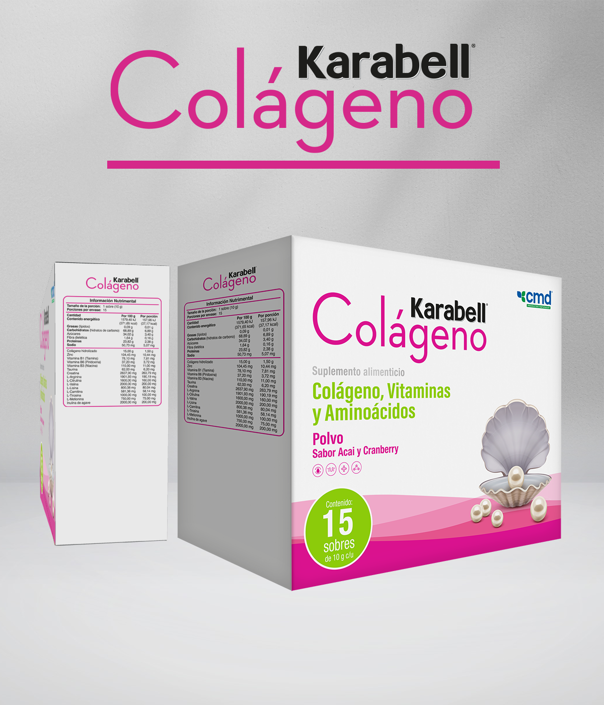 Foto 4 | Karabell Colágeno Dúo Vitaminas Y Aminoácidos Con 15 Sobres