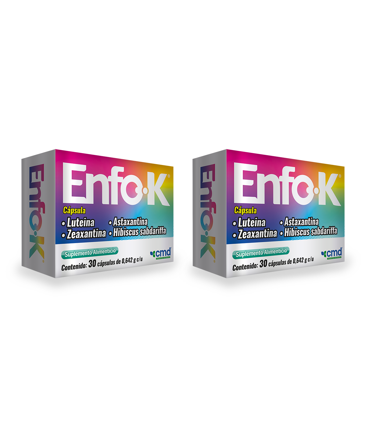 Enfo-k Duo Luteina Zeaxantina Astaxantina Hibiscus Sabdariffa Con 30 Cápsulas