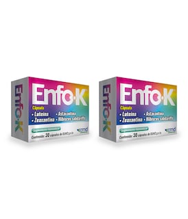 Foto 1 | Enfo-k Duo Luteina Zeaxantina Astaxantina Hibiscus Sabdariffa Con 30 Cápsulas