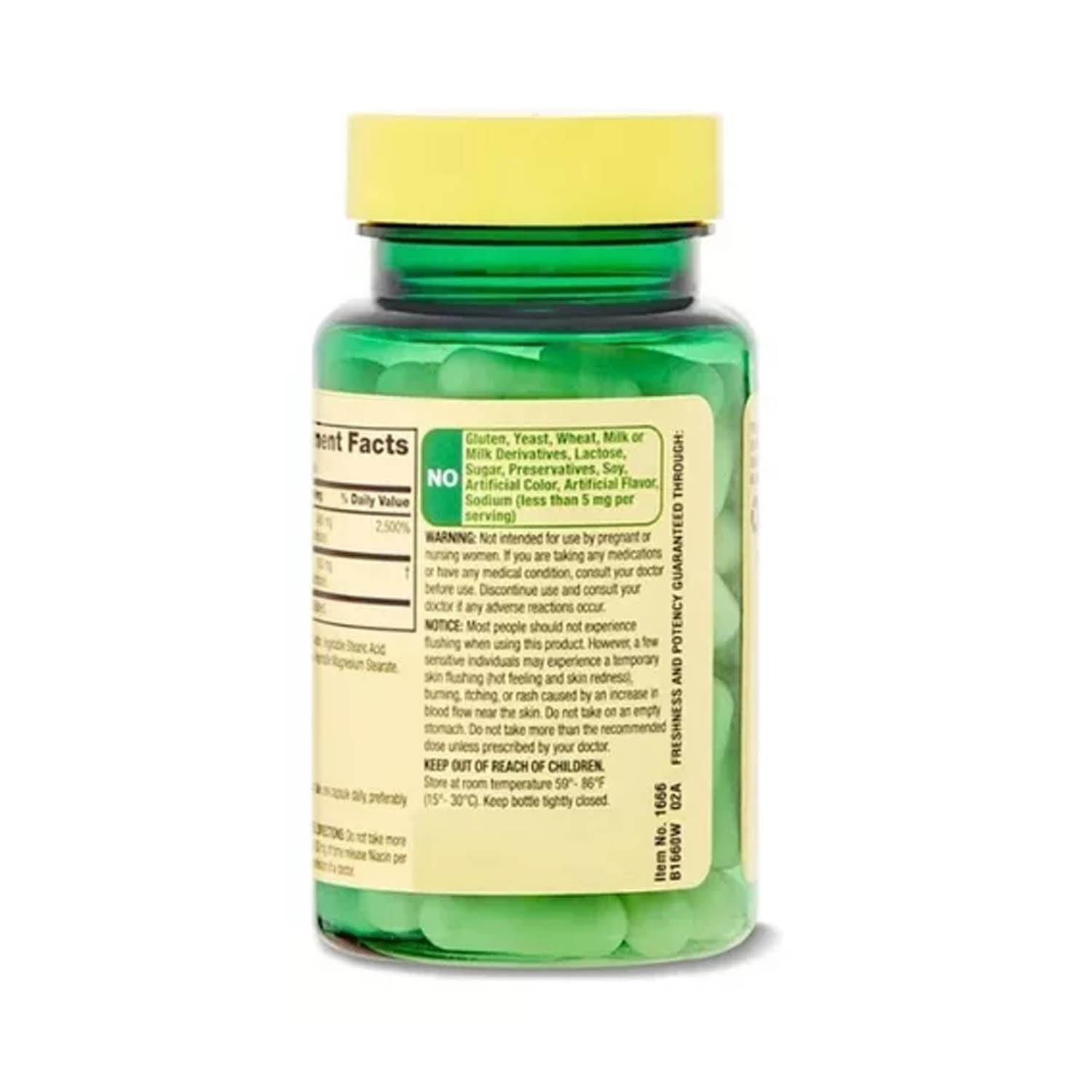 Foto 4 pulgar | Niacina Spring Valley 500 mg 60 Cápsulas