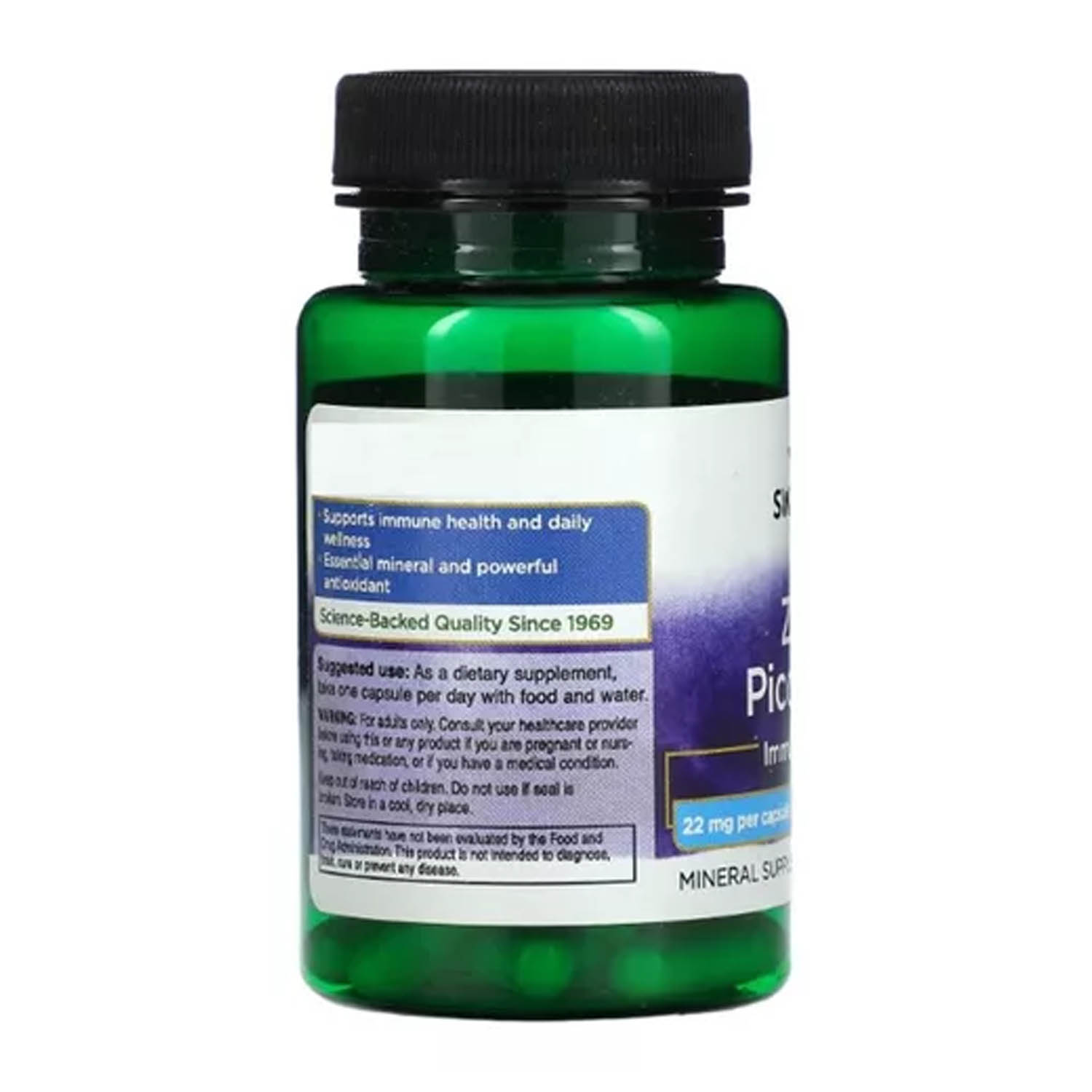 Foto 4 | Zinc Picolinato Swanson 60 Cápsulas de 22 mg C/U