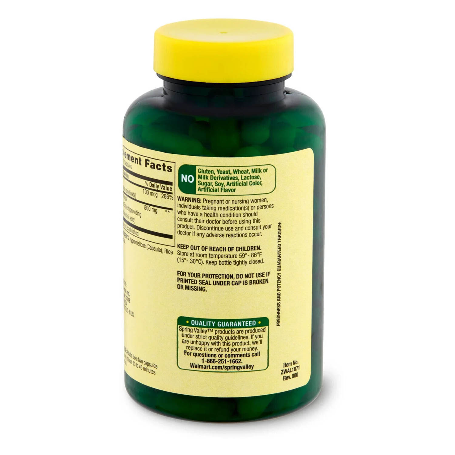 Foto 4 pulgar | Garcinia Cambogia 800mg Spring Valley 90 Capsulas