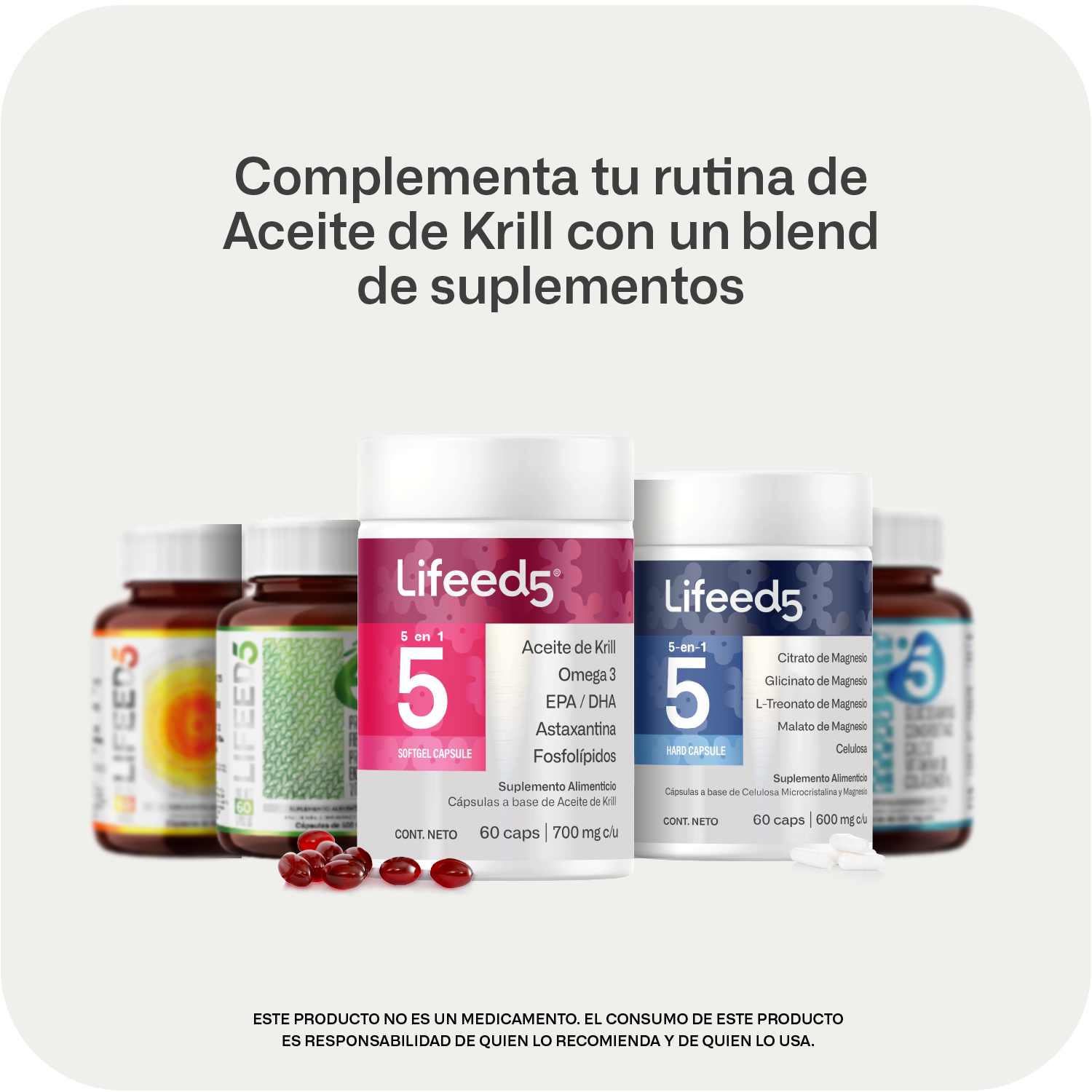 Foto 8 pulgar | Suplemento Aceite De Krill Omega 3 Lifeed5 60 Cápsulas