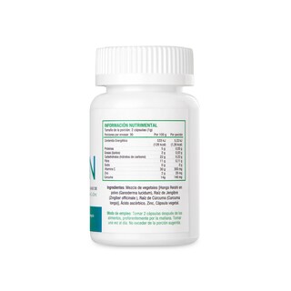 Foto 2 | Inmn Suplemento Sistema Inmune Life180 Jengibre Cúrcuma Vitamina C y Zinc con 60 Cápsulas