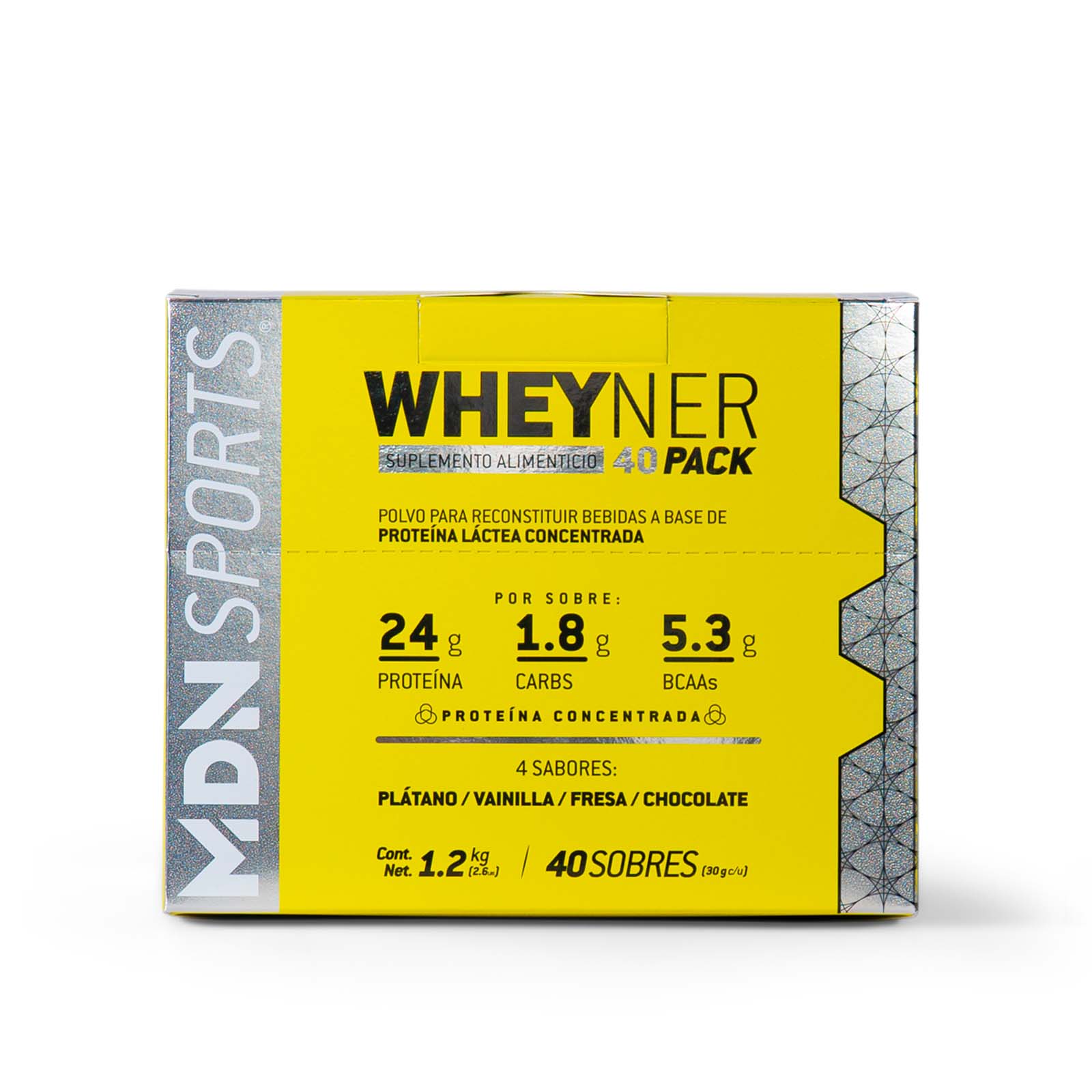 Foto 2 pulgar | Proteína Wheyner 40 Pack MDN