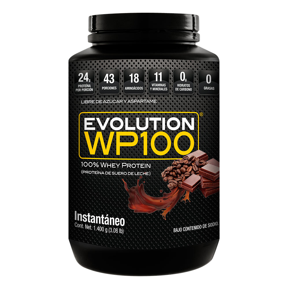 Foto 2 pulgar | Proteína Evolution Wp100 sabor Moka de 1400 g