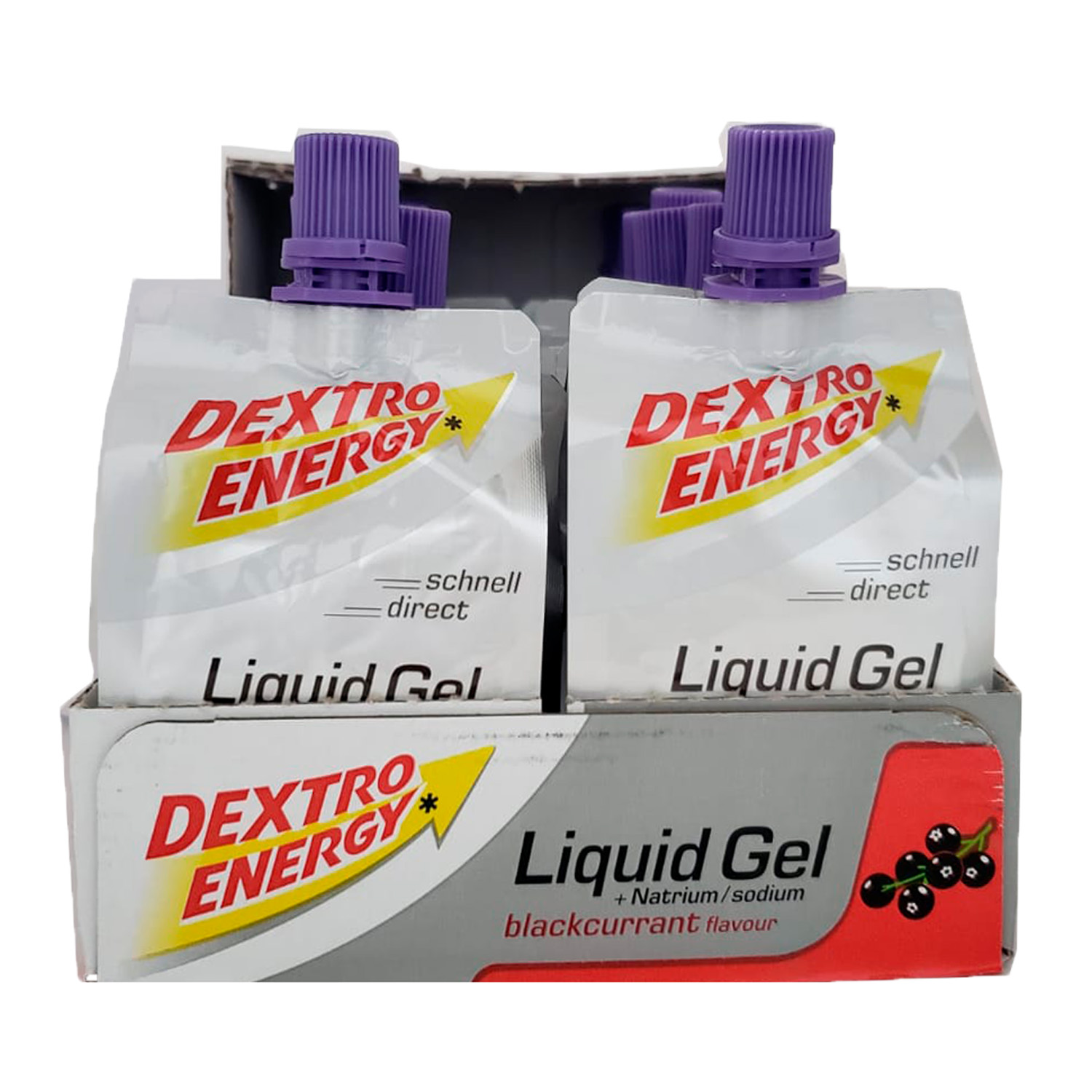 Bebida Dextro Energy Grosella de 60ml con 18 pz