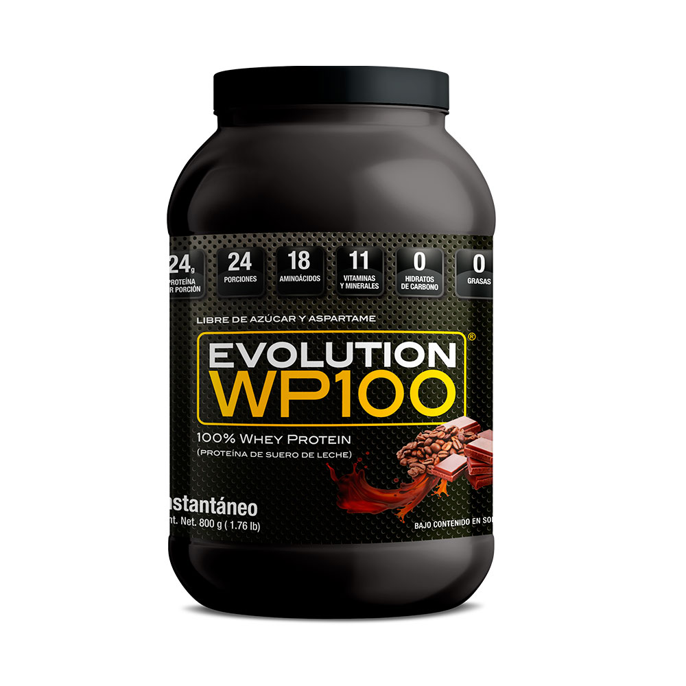 Proteína Evolution de Suero de Leche Wp100 Whey Protein 800 g Sabor Moka $559