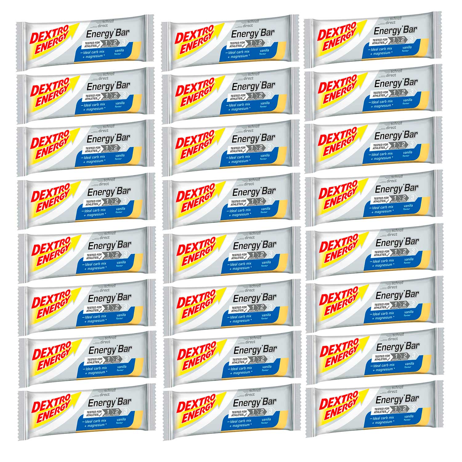Foto 3 pulgar | Suplemento Deportivo Dextro Energy Energy Bar de 50 g Sabor Vainilla con 24 Piezas
