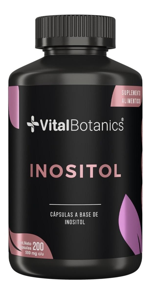 Foto 2 pulgar | Inositol Puro 500mg Con 200 Caps | Suplementos Vitalbotanics
