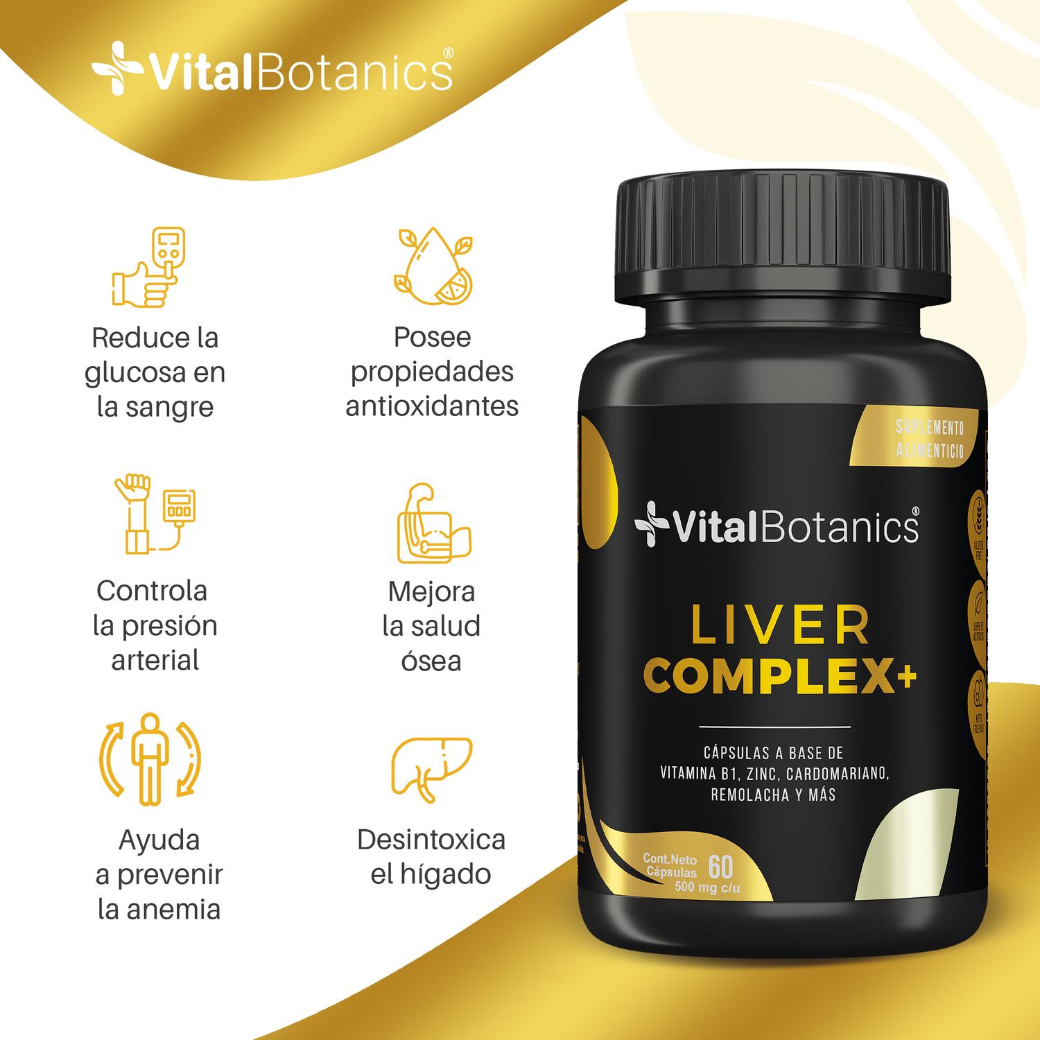 Foto 3 pulgar | Liver Complex + Multi Collagen Complex 5 | 60 Capsulas | Suplemento Alimenticio- Multivitaminico.