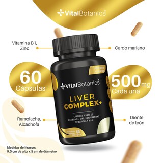 Foto 3 | Liver Complex + Multi Collagen Complex 5 | 60 Capsulas | Suplemento Alimenticio- Multivitaminico.