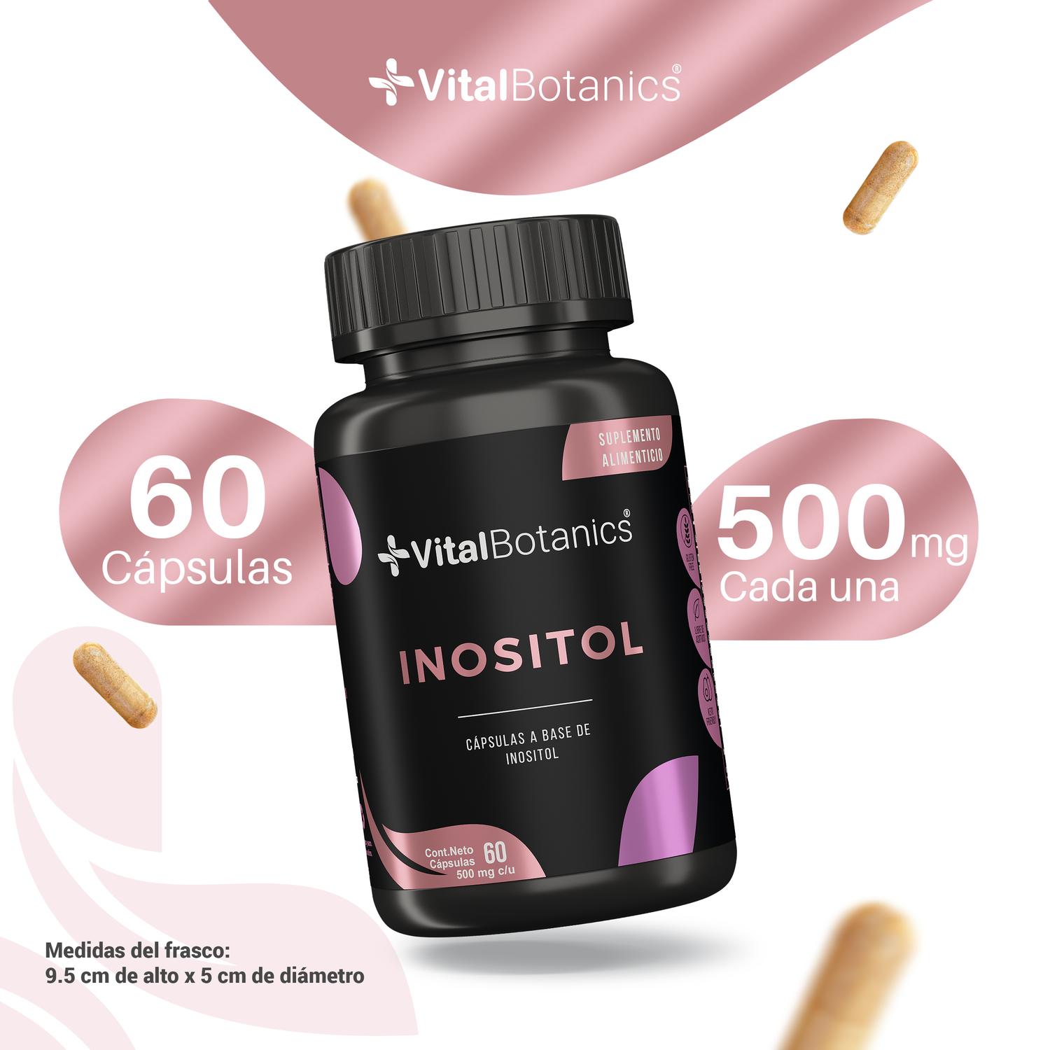 Foto 4 pulgar | Inositol Puro| 60 Capsulas| VitalBotanics