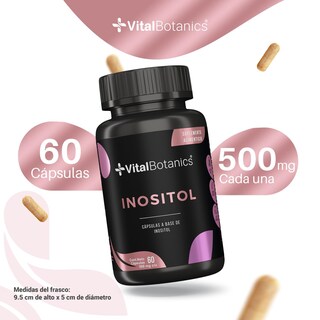 Foto 3 | Inositol Puro| 60 Capsulas| VitalBotanics