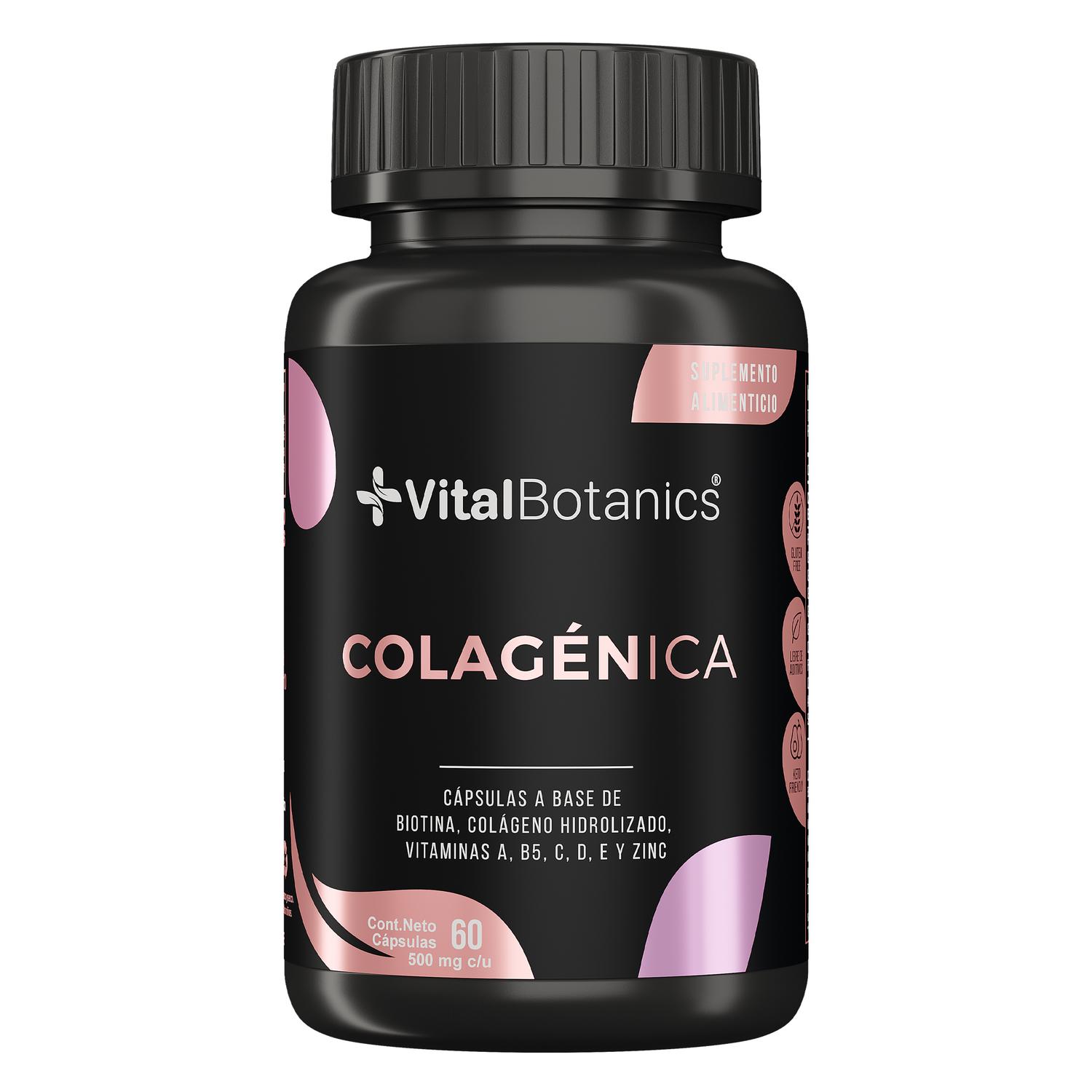 Foto 2 pulgar | Colágeno Hidrolizado 60 Capsulas 2 Meses con Biotina Colágeno Zinc y Vitaminas A B5 C D
