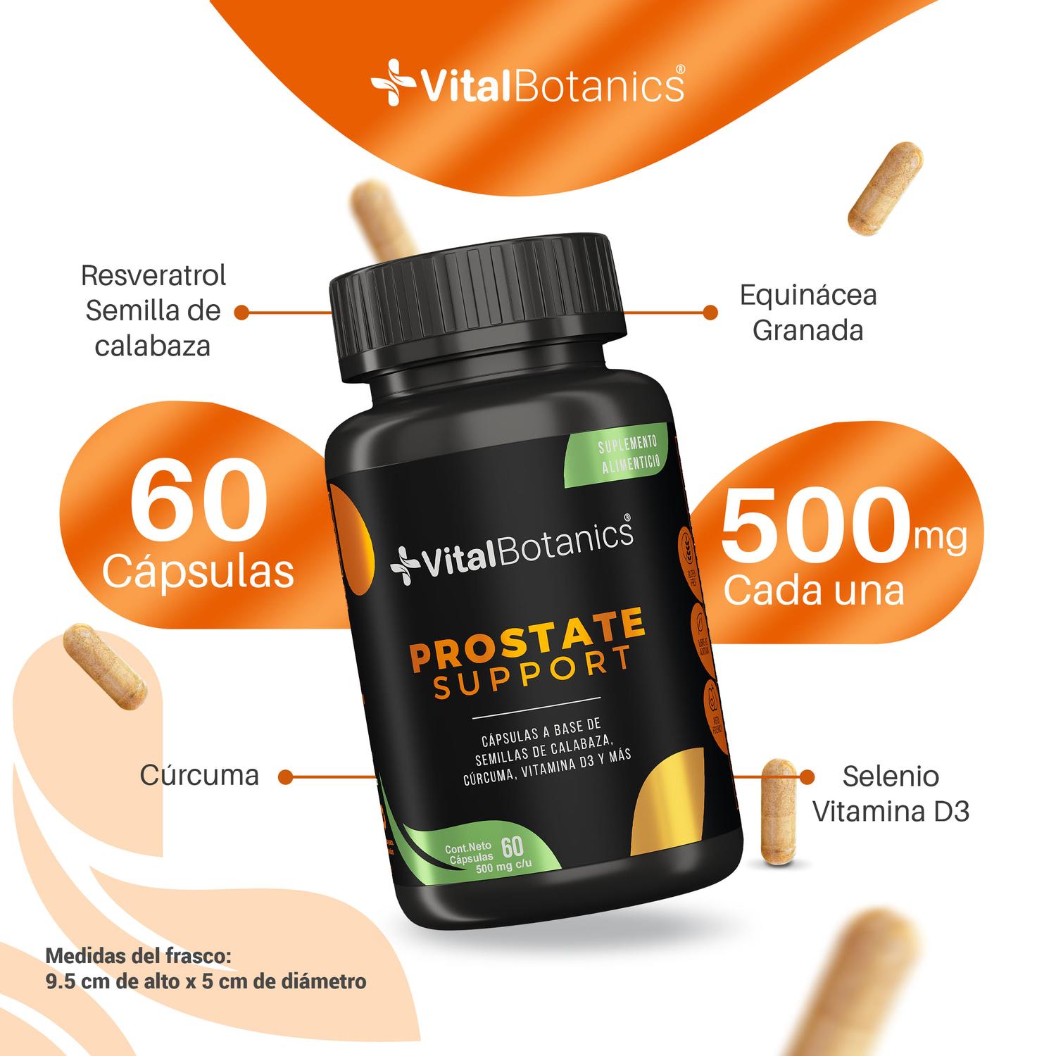 Foto 4 pulgar | Prostate Support| 60 Capsulas |complemento Hombre| Multivitaminicos | Suplementos Alimenticios.