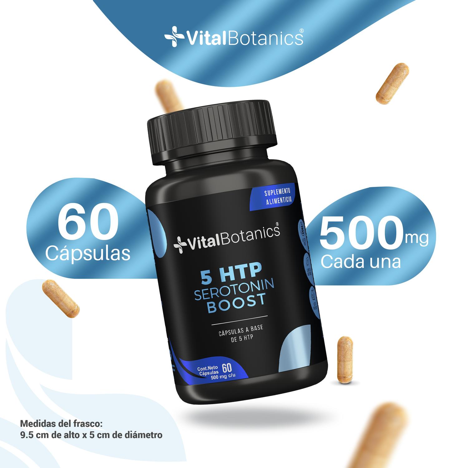 Foto 4 pulgar | 5 Htp Serotonin Boost | 60 Capsulas| Suplemento Alimenticio A Base De 5htp Y Excipiente.