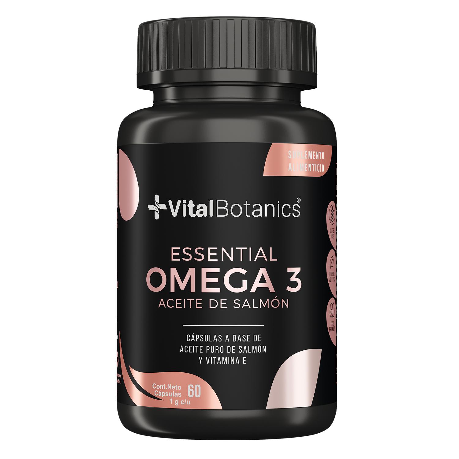 Foto 2 pulgar | Essential Omega 3| Aceite Puro De Salmón Con Vitamina E | Suplemento Multivitaminico Para Adultos.