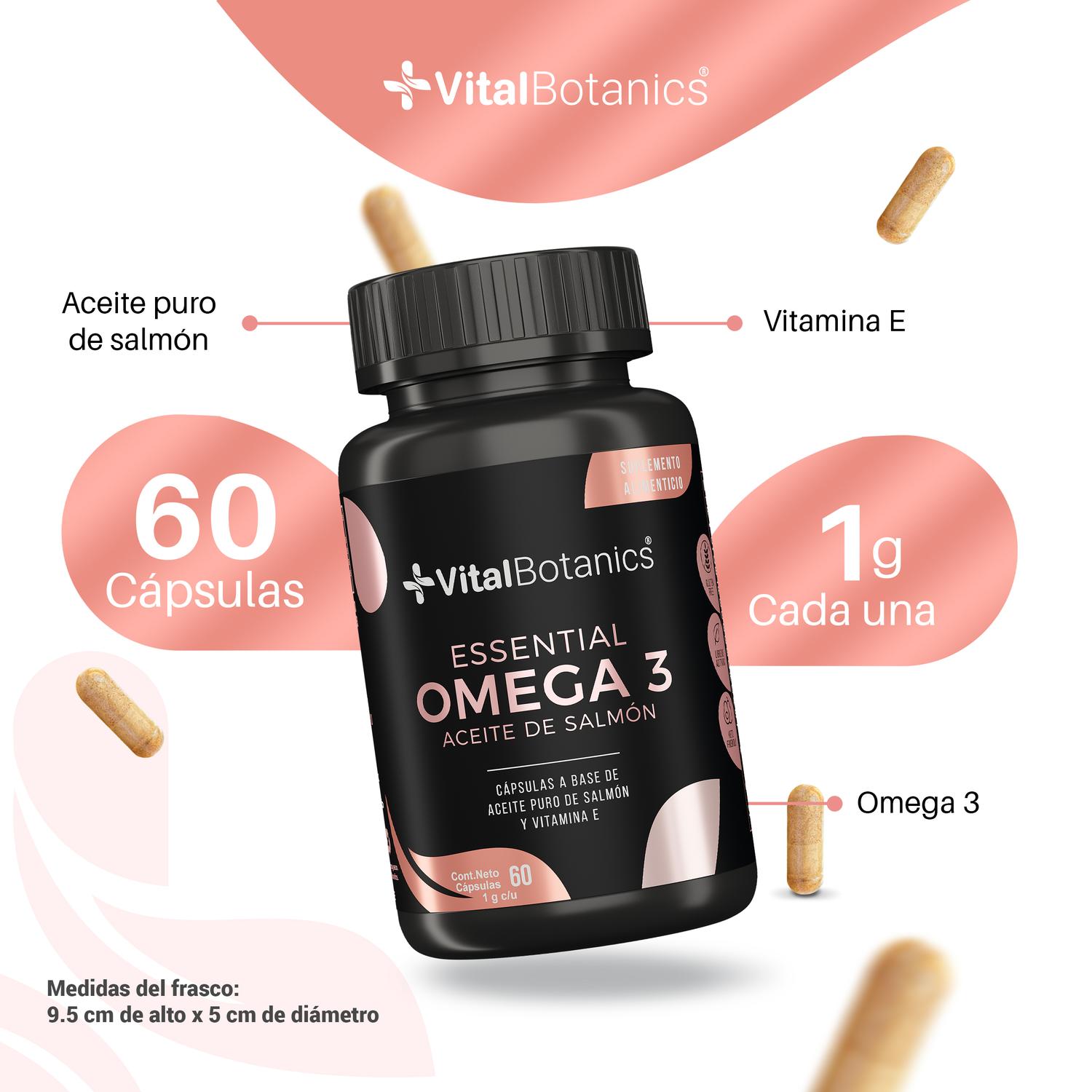 Foto 4 pulgar | Essential Omega 3| Aceite Puro De Salmón Con Vitamina E | Suplemento Multivitaminico Para Adultos.